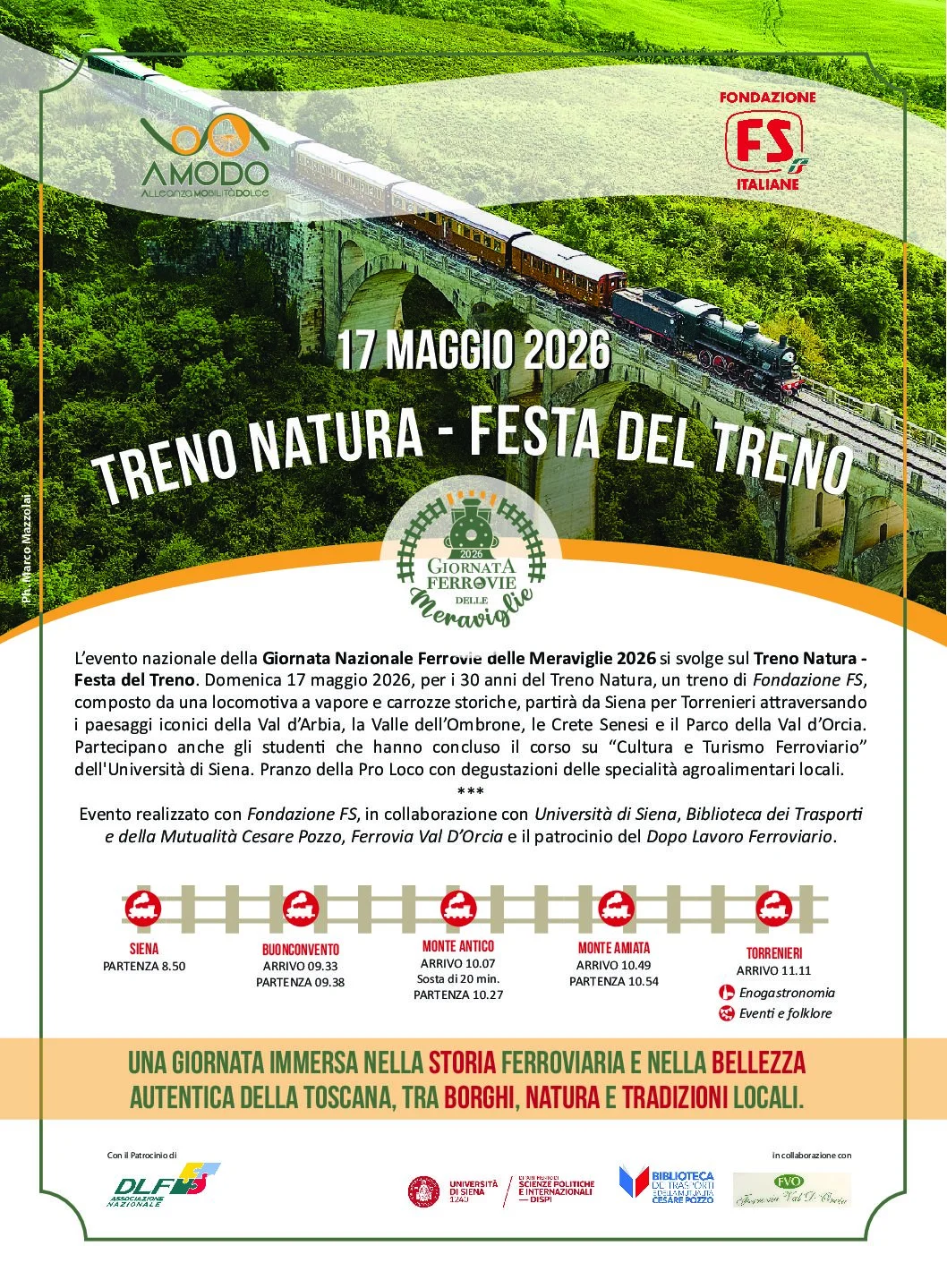 Giornata Nazionale Ferrovie delle Meraviglie 2026