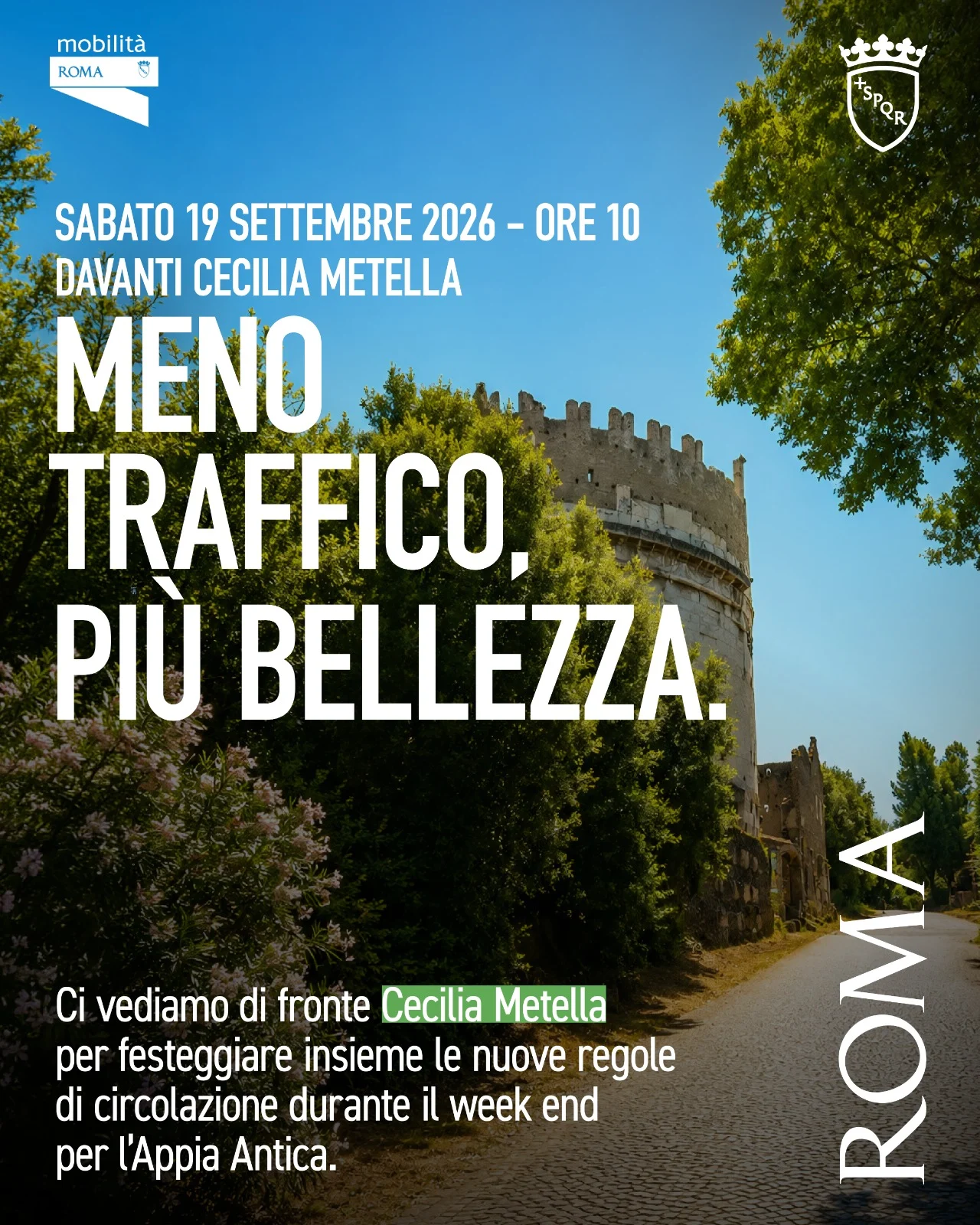 meno traffico più bellezza